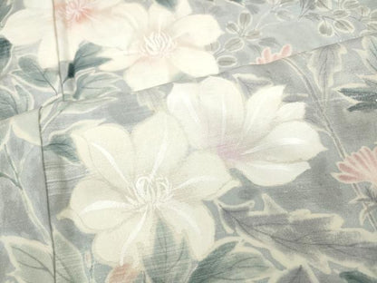 平和屋着物●訪問着　手描き　草花尽くし　正絹　逸品　CABH9909ut