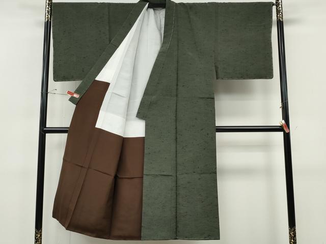 平和屋着物●男性　紬　アンサンブル　霞文　正絹　逸品　CABH9911ut