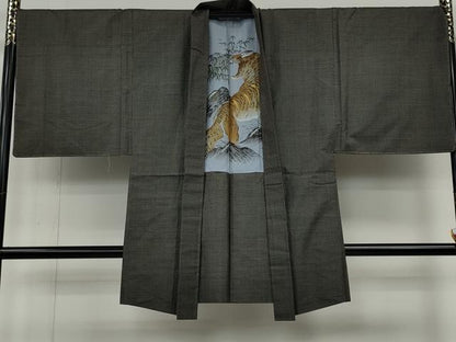平和屋着物●男性　本場大島紬　アンサンブル　100亀甲　総詰め　正絹　逸品　CABH9912ut