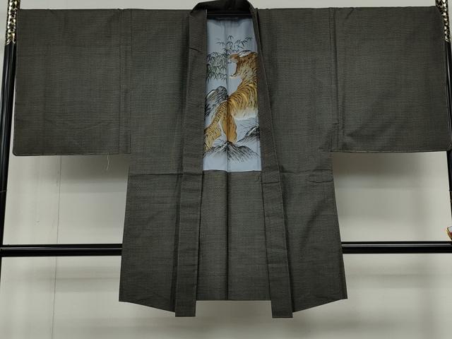 平和屋着物●男性　本場大島紬　アンサンブル　100亀甲　総詰め　正絹　逸品　CABH9912ut