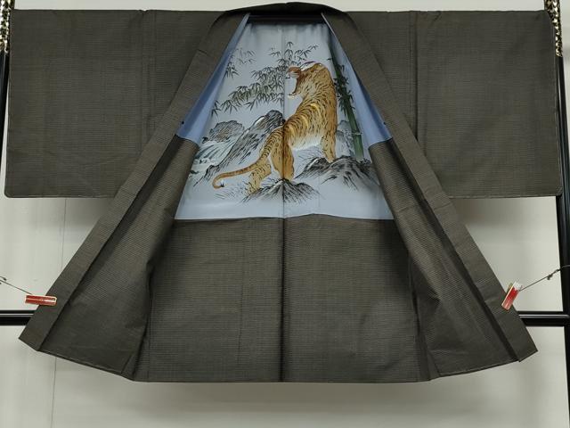 平和屋着物●男性　本場大島紬　アンサンブル　100亀甲　総詰め　正絹　逸品　CABH9912ut