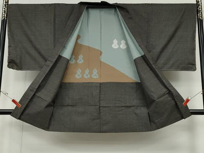 平和屋着物●男性　本場大島紬　アンサンブル　100亀甲　総詰め　山田実作　証紙付き　正絹　逸品　CABH9914ut