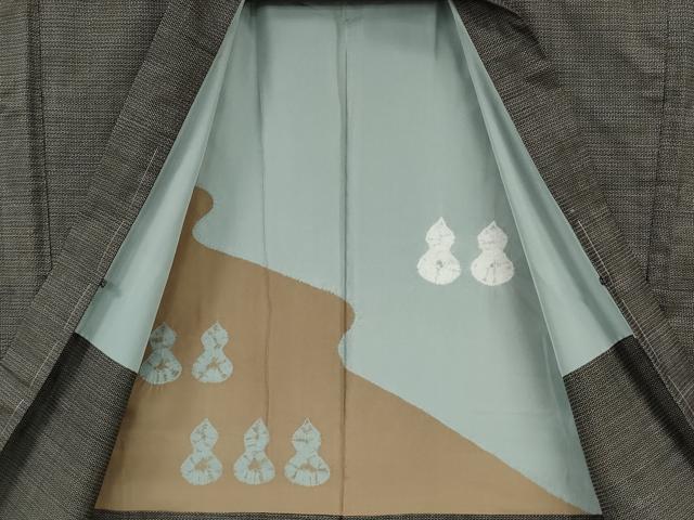 平和屋着物●男性　本場大島紬　アンサンブル　100亀甲　総詰め　山田実作　証紙付き　正絹　逸品　CABH9914ut