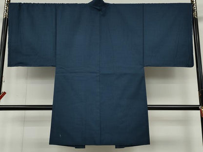 平和屋着物●男性　紬　アンサンブル　120亀甲　総詰め　正絹　逸品　CABH9915ut
