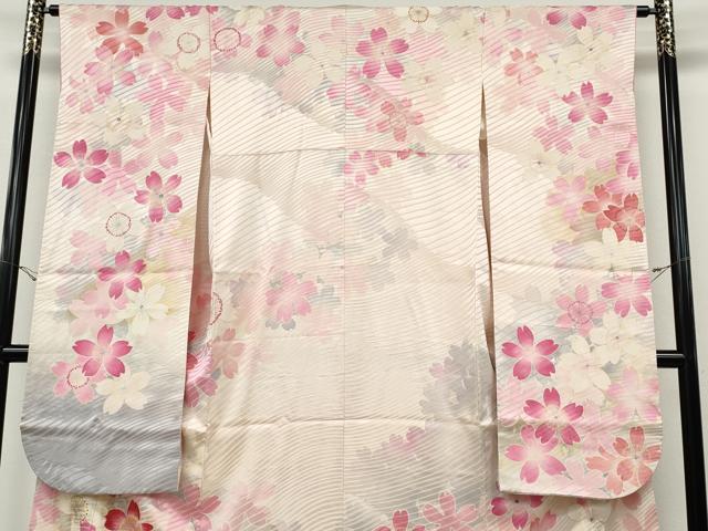 平和屋着物●豪華振袖　刺繍　舞花文　金彩　正絹　逸品　CABH9920ut