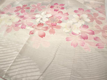 平和屋着物●豪華振袖　刺繍　舞花文　金彩　正絹　逸品　CABH9920ut