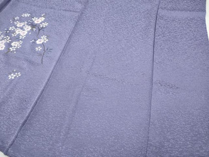 平和屋着物●訪問着　流水枝花文　暈し染め　金彩　正絹　逸品　CABH9924ut
