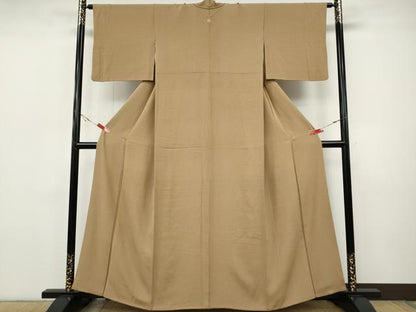 平和屋着物●江戸小紋　万筋　伽羅色×朽葉色　ますいわ屋扱い　正絹　逸品　CABH9927ut