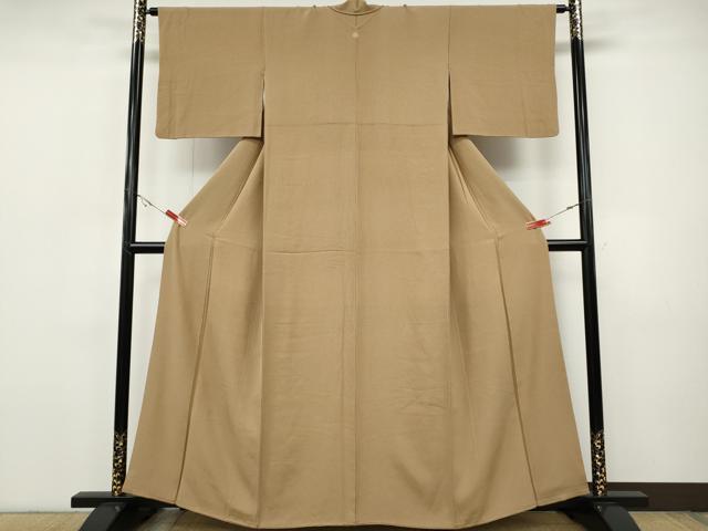 平和屋着物●江戸小紋　万筋　伽羅色×朽葉色　ますいわ屋扱い　正絹　逸品　CABH9927ut