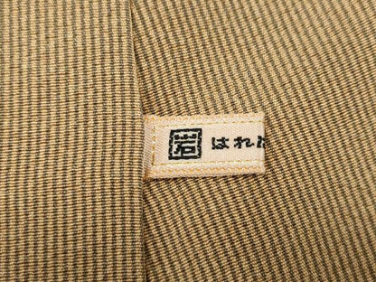 平和屋着物●江戸小紋　万筋　伽羅色×朽葉色　ますいわ屋扱い　正絹　逸品　CABH9927ut