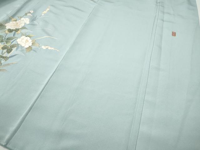 平和屋着物●中国三大刺繍　スワトウ刺繍　訪問着　枝花文　暈し染め　金彩　正絹　逸品　CABH9929ut