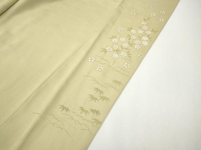 平和屋着物●訪問着　刺繍　立波瓢箪花文　金彩　正絹　逸品　CABH9931ut