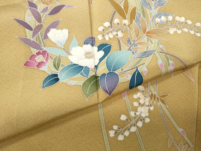 平和屋着物●訪問着　友禅　作家物　花丸文　正絹　逸品　CABH9932ut