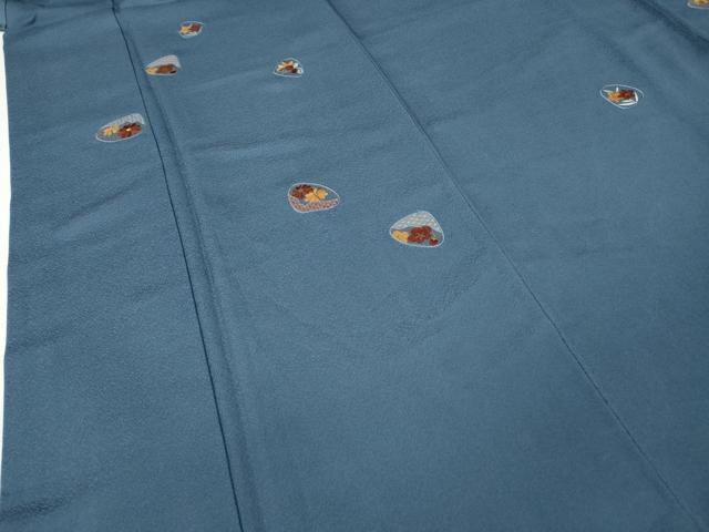 平和屋着物●訪問着　総刺繍　貝合せ花文　金糸　正絹　逸品　CABH9933ut