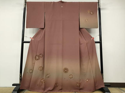 平和屋着物●中国三大刺繍　スワトウ刺繍　総刺繍　訪問着　正倉院花文　暈し染め　金糸　正絹　逸品　CABH9939ut