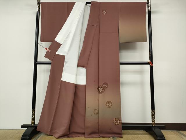 平和屋着物●中国三大刺繍　スワトウ刺繍　総刺繍　訪問着　正倉院花文　暈し染め　金糸　正絹　逸品　CABH9939ut