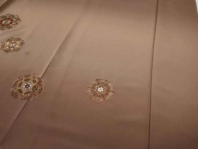 平和屋着物●中国三大刺繍　スワトウ刺繍　総刺繍　訪問着　正倉院花文　暈し染め　金糸　正絹　逸品　CABH9939ut