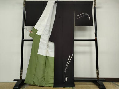 平和屋着物●世界的人形師　辻村寿三郎　ジュサブロー　訪問着　兎　舞桜文　正絹　逸品　CABH9946ut
