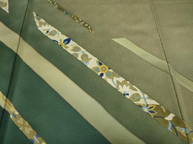 平和屋着物●染色作家　斉藤三才　訪問着　吉祥花文　暈し染め　正絹　逸品　CABH9949ut