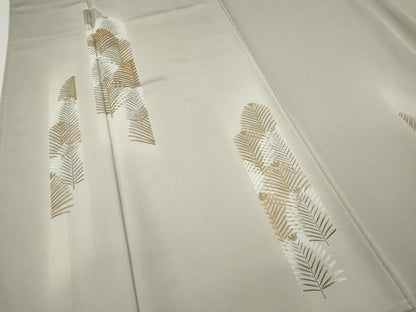 平和屋着物●訪問着　駒刺繍　松葉文　暈し染め　金彩　正絹　逸品　未使用　CABH9954ut