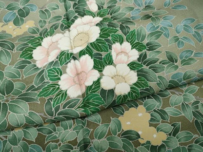 平和屋着物●訪問着　草花文　金彩　正絹　逸品　未使用　CABH9959ut
