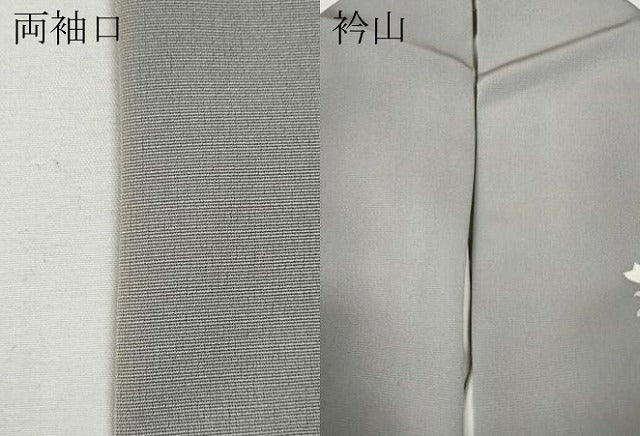 平和屋着物●訪問着　駒刺繍　飛鳥吉祥花文　金彩　正絹　逸品　CABH9963ut