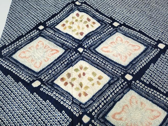 平和屋着物●訪問着　総絞り　菱花文　正絹　逸品　CABH9978ut