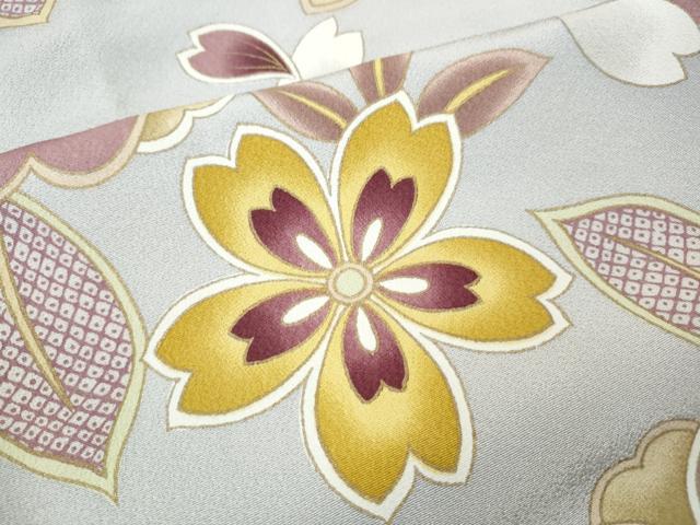 平和屋着物●上質な小紋　舞花文　金彩　正絹　逸品　CABH9982ut