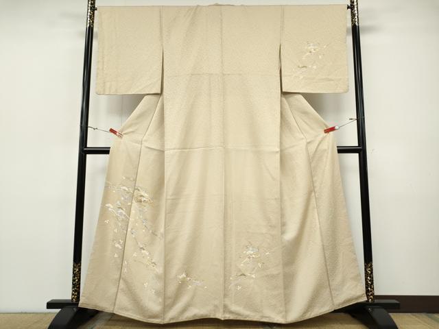 平和屋着物●訪問着　熨斗扇面舞花文　金彩　正絹　逸品　CABH9987ut