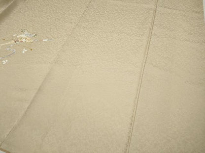 平和屋着物●訪問着　熨斗扇面舞花文　金彩　正絹　逸品　CABH9987ut