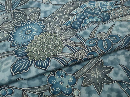 平和屋着物●上質な小紋　型染め　流水風景草花文　松坂屋扱い　正絹　逸品　CABH9995ut