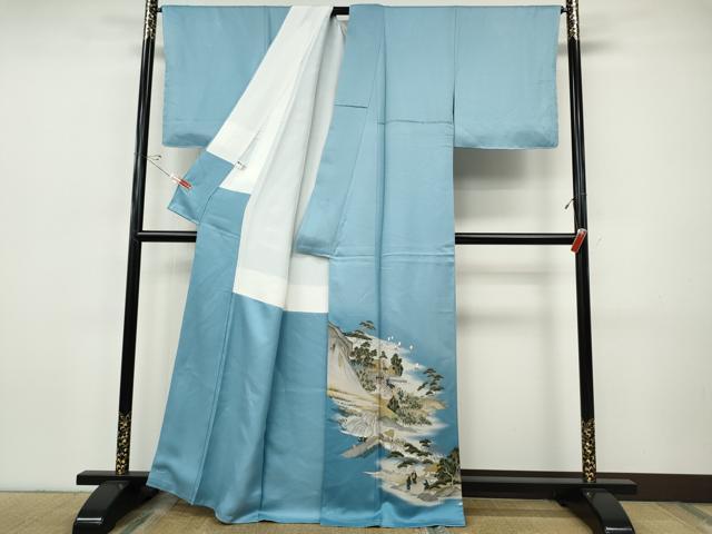 平和屋着物●豪華色留袖　風景人物文　暈し染め　正絹　逸品　未使用　CABH9997ut
