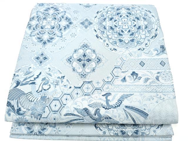 平和屋着物●六通柄袋帯　道長薫華文　正絹　逸品　CABI0050hy