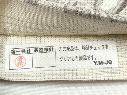平和屋着物●六通柄袋帯　唐草文　正絹　逸品　CABI0053hy