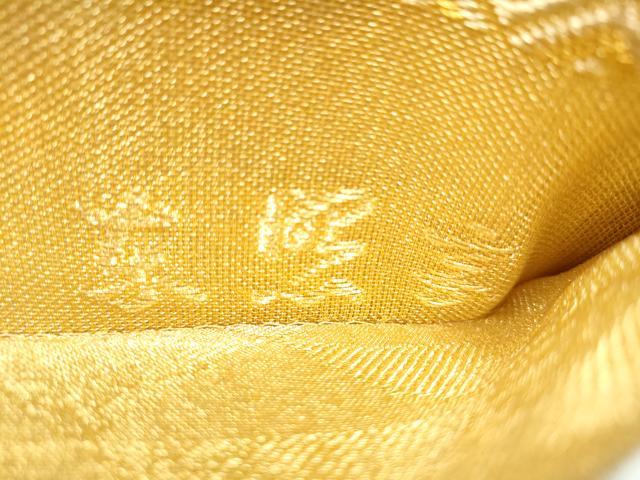 平和屋着物●創業280年　誉田屋源兵衛　六通柄袋帯　葡萄唐草文　金銀糸　正絹　逸品　CABI0054hy