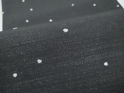 平和屋着物●全通柄袋帯　丸文　黒地　金通し地　正絹　逸品　CABI0061hy