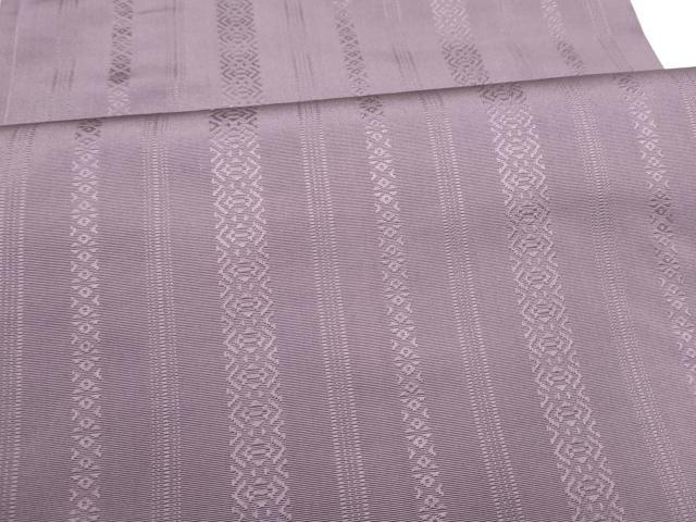 平和屋着物●本場筑前博多織　両面　全通柄　本袋帯　幾何学文様　献上　正絹　逸品　CABI0066hy