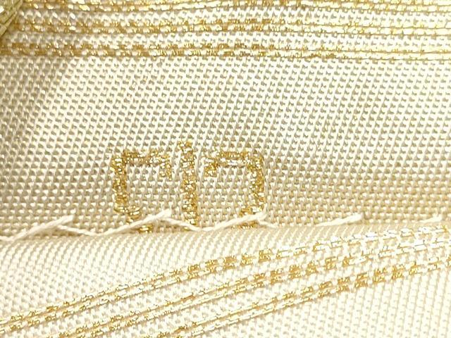 平和屋着物●西陣　川島織物　六通柄　本袋帯　鶴　金銀糸　正絹　逸品　CABI0074hy
