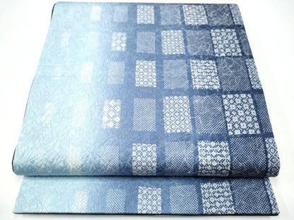 平和屋着物●両面　両方向　全通柄袋帯　菊　金銀彩　正絹　逸品　CABI0079hy