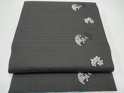 平和屋着物●両面　両方向　全通柄袋帯　菊　金銀彩　正絹　逸品　CABI0079hy
