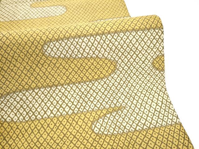 平和屋着物●両面　全通柄袋帯　エ霞文　正絹　逸品　CABI0090hy