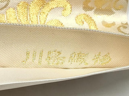 平和屋着物●西陣　川島織物　六通柄　本袋帯　唐織　菱桐唐草文　金糸　近鉄百貨店扱い　正絹　逸品　CABI0103hy