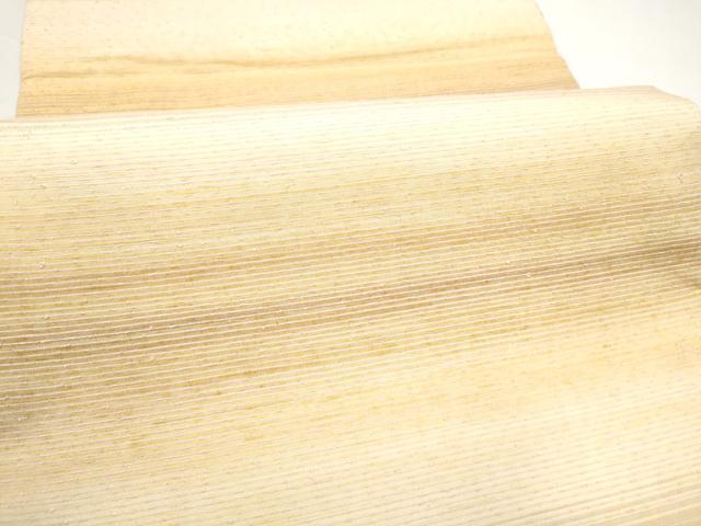 平和屋着物●みちのく創作　両面　全通柄袋帯　紬地　霞文　斎藤織物謹製　証紙付き　正絹　逸品　CABI0105hy