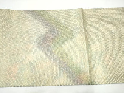 平和屋着物●太鼓柄袋帯　霞文　金糸　正絹　逸品　CABI0121hy