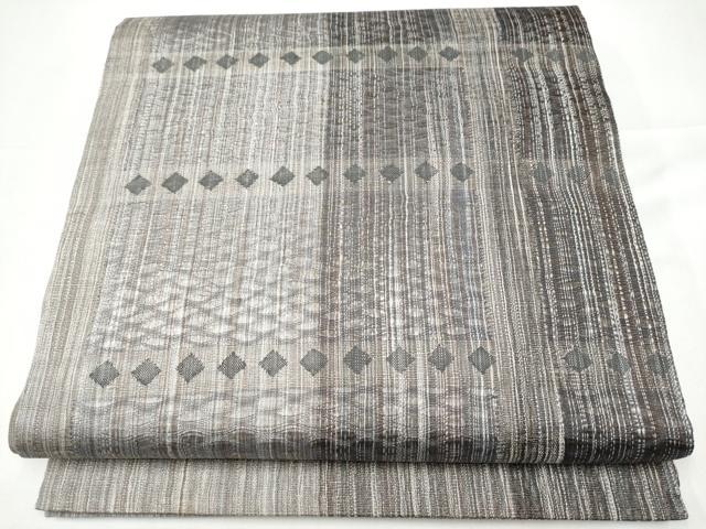 平和屋着物●太鼓柄袋帯　霞文　正絹　逸品　CABI0124hy