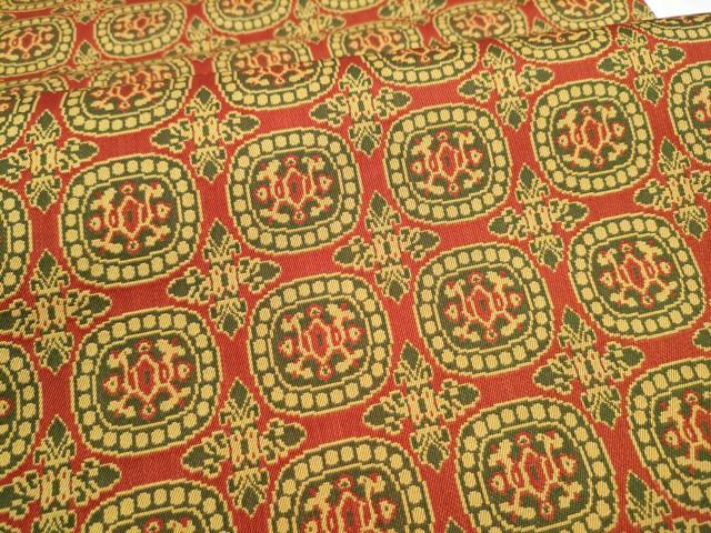 平和屋着物●両面　全通柄袋帯　コプト花盃文　唐招提寺裂　ますいわ屋扱い　正絹　逸品　CABI0125hy