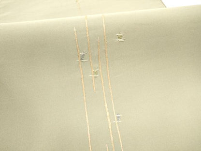 平和屋着物●六通柄袋帯　幾何学文様　正絹　逸品　CABI0131hy