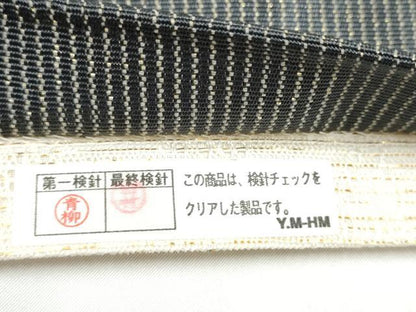 平和屋着物●ひなや工房　くむ・あむ・おる　伊豆蔵明彦　太鼓柄袋帯　幾何学文様　金糸　正絹　逸品　CABI0140hy