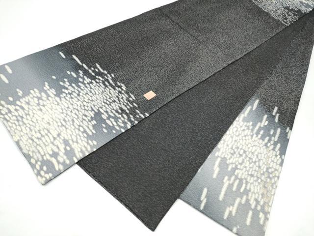 平和屋着物●十日町　名門　滝泰謹製　中国三大刺繍　相良刺繍　太鼓柄袋帯　絞り　霞文　銀通し地　正絹　逸品　CABI0141hy