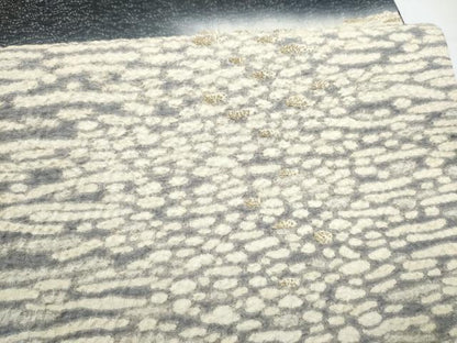 平和屋着物●十日町　名門　滝泰謹製　中国三大刺繍　相良刺繍　太鼓柄袋帯　絞り　霞文　銀通し地　正絹　逸品　CABI0141hy